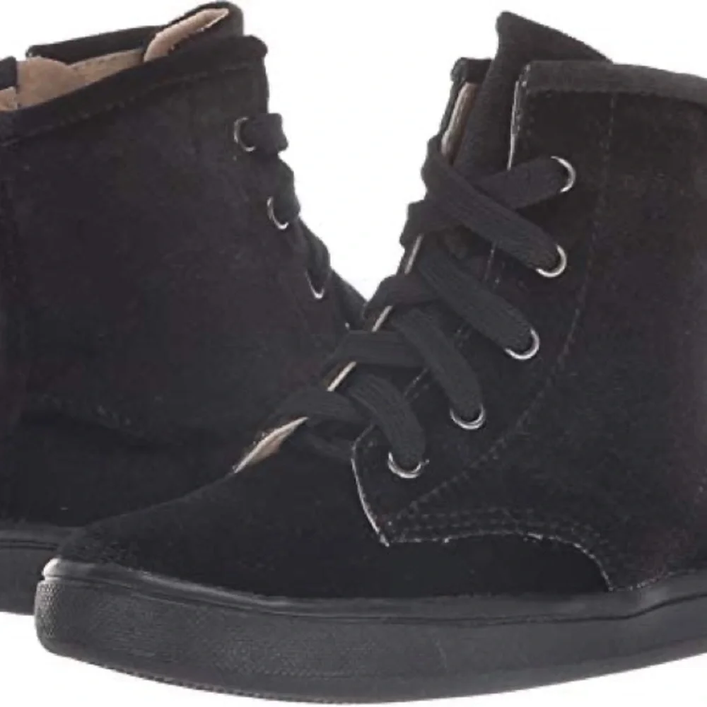 Old Soles Girls Velvey Swag Boot Black NWT
